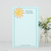 Paisley Sun Stationery Briefpapier (Staand voorkant)