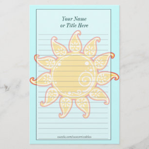 Paisley Sun Stationery Briefpapier