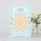 Paisley Sun Stationery Briefpapier (Staand voorkant)