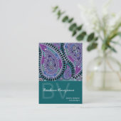 Paisley Supreme Business Card-sjabloon Visitekaartje (Staand voorkant)