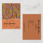 Paisley Supreme Business Card-sjabloon Visitekaartje (Voorkant / Achterkant)