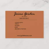 Paisley Supreme Business Card-sjabloon Visitekaartje (Achterkant)