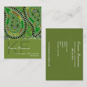 Paisley Supreme Business Card-sjabloon Visitekaartje (Voorkant / Achterkant)