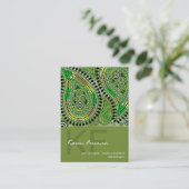 Paisley Supreme Business Card-sjabloon Visitekaartje (Staand voorkant)
