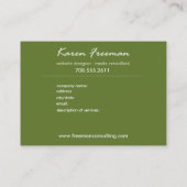 Paisley Supreme Business Card-sjabloon Visitekaartje (Achterkant)