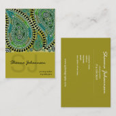 Paisley Supreme Business Card-sjabloon Visitekaartje (Voorkant / Achterkant)