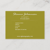 Paisley Supreme Business Card-sjabloon Visitekaartje (Achterkant)