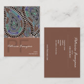 Paisley Supreme Business Card-sjabloon Visitekaartje (Voorkant / Achterkant)