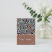 Paisley Supreme Business Card-sjabloon Visitekaartje (Staand voorkant)