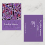 Paisley Supreme Business Card-sjabloon Visitekaartje (Voorkant / Achterkant)