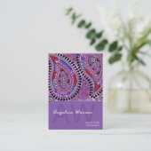 Paisley Supreme Business Card-sjabloon Visitekaartje (Staand voorkant)