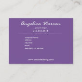 Paisley Supreme Business Card-sjabloon Visitekaartje (Achterkant)