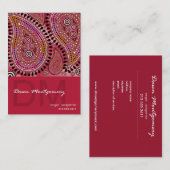Paisley Supreme Business Card-sjabloon Visitekaartje (Voorkant / Achterkant)