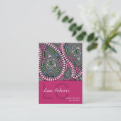 Paisley Supreme Business Card-sjabloon Visitekaartje (Staand voorkant)