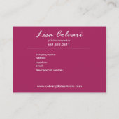 Paisley Supreme Business Card-sjabloon Visitekaartje (Achterkant)