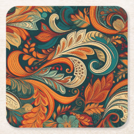 Paisley Swirl Coaster Kartonnen Onderzetters