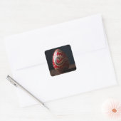 Paisley Swirl Pasen Ei Vierkante Sticker (Envelop)