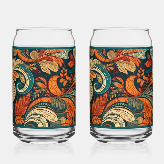 Paisley Swirl Soda Glass Blikvorm Glas (Links)