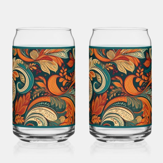 Paisley Swirl Soda Glass Blikvorm Glas (Rechts)