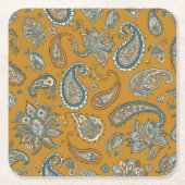 Paisley Teardrop Coaster Kartonnen Onderzetters (Voorkant)