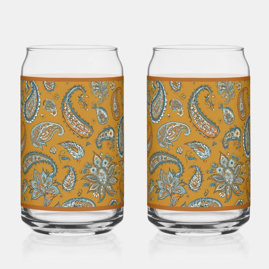 Paisley Teardrop Soda Glass Blikvorm Glas (Links)