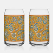 Paisley Teardrop Soda Glass Blikvorm Glas (Achterkant)