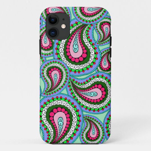 Paisley-telefoontas Case-Mate iPhone Case (Achterkant)