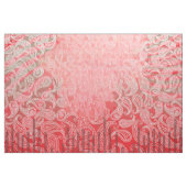 Paisley Textile | Rood Roze Groene Stof Print (Yard (91,4 cm))