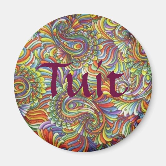 Paisley Tuit Magnet (Voorkant)