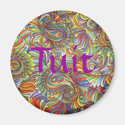 Paisley Tuit Magnet (Voorkant)
