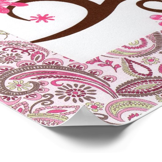 Paisley Uilen Poster (Hoek)