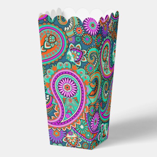 Paisley Versieringen / Patroon 2 Bedankdoosjes (Achterkant)