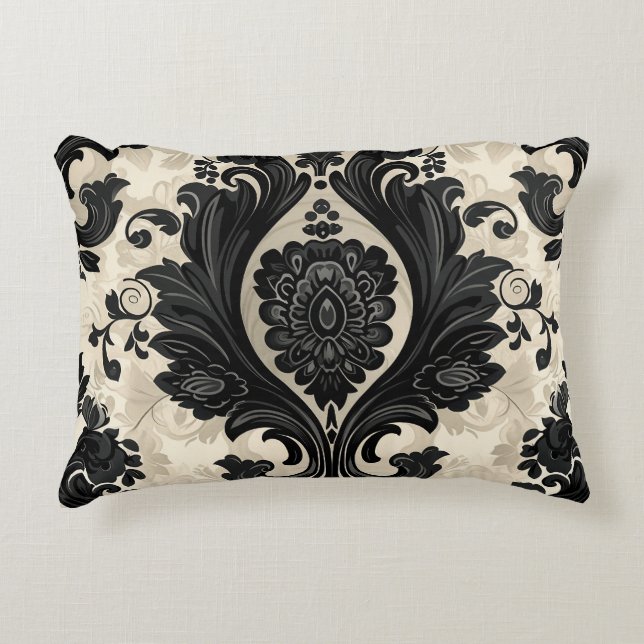 Paisley, Victoriaans, Gotisch Accent Kussen (Voorkant)