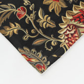 Paisley, Victoriaans, Gotisch,  Fleece Deken (Hoek)