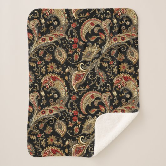 Paisley, Victoriaans, Gotisch, Sherpa Deken (Voorkant)