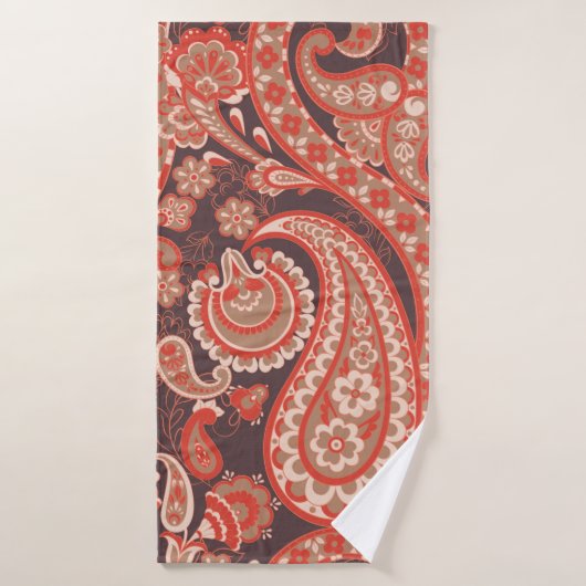 Paisley vintage seamless pattern. Fantastic flower Badhanddoek (Badhanddoek)
