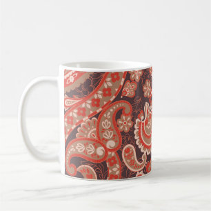Paisley vintage seamless pattern. Fantastic flower Koffiemok