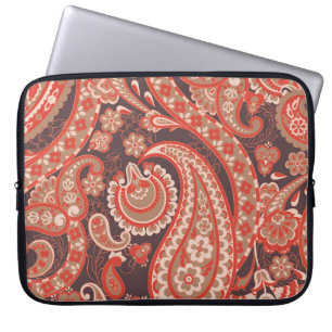 Paisley vintage seamless pattern. Fantastic flower Laptop Sleeve