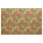 paisley vis groen stof (Fat Quarter)