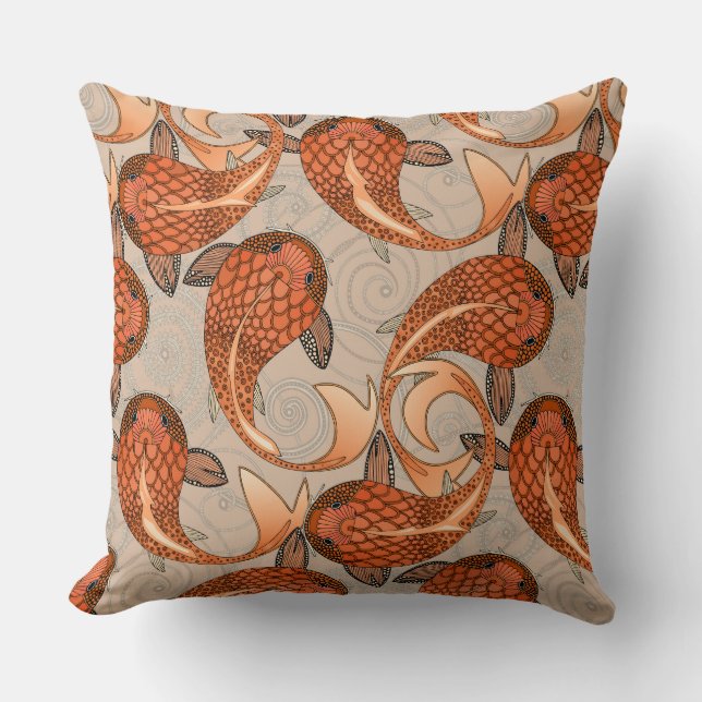 paisley visbisque kussen (Voorkant)