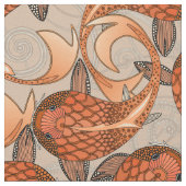 paisley visbisque stof (Close Up)