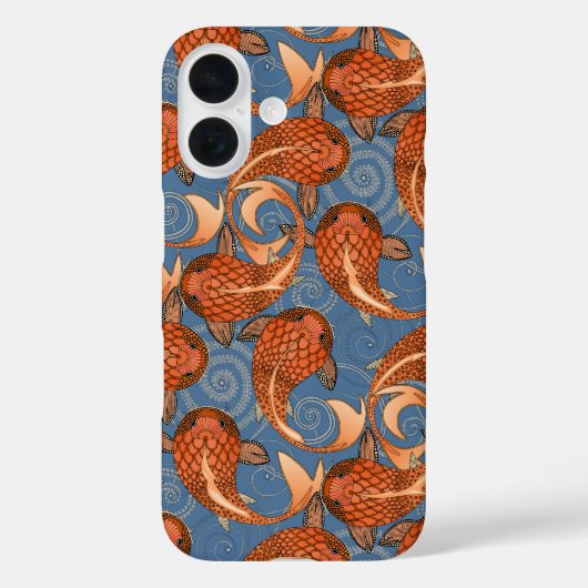 paisley visdenim Case-Mate iPhone case (Achterkant)