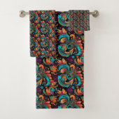 Paisley Vivid Bold Bad Handdoek (Insitu)