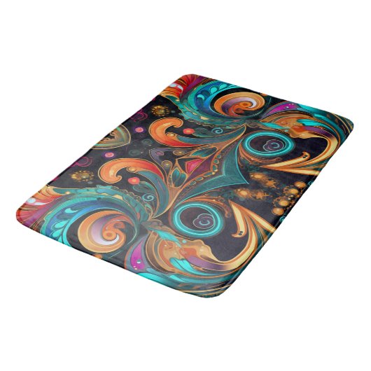 Paisley Vivid Bold Badmat (Gekanteld)