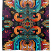 Paisley Vivid Bold Douchegordijn (Voorkant)