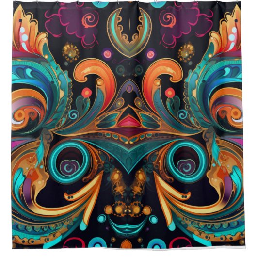 Paisley Vivid Bold Douchegordijn (Voorkant)