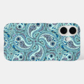 Paisley vogels in baby blauw Case-Mate iPhone case (Achterkant (horizontaal))