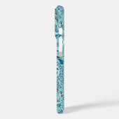 Paisley vogels in baby blauw Case-Mate iPhone case (Achterkant / Links)