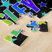 "PAISLEY" Voornaam, geun "HAPPY BIRTHDAY" Legpuzzel (Zijkant)