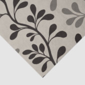 Paisley-wals Minimalistische botanische silhouette Tissuepapier (Detail)